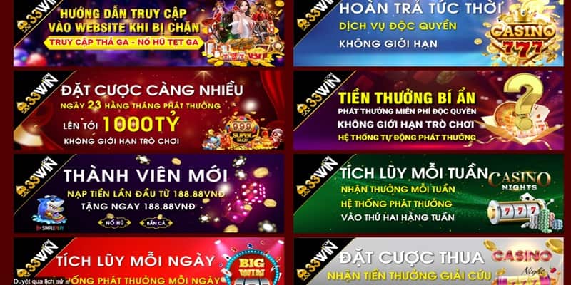 Thành viên cần nắm rõ điều kiện nhận thưởng tại 33Win